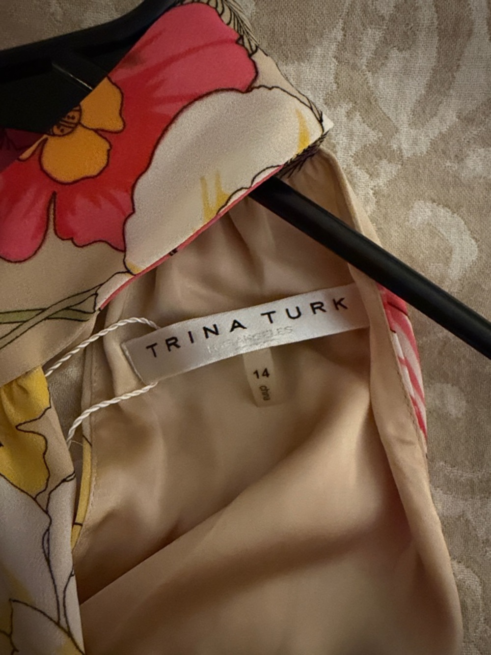 Trina Turk Floral Maxi Dress in Yellow, Pink, Orange - Picture 7 of 10